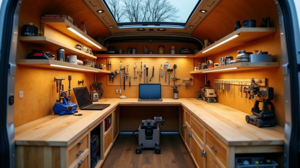 Transformer un utilitaire en un véritable atelier mobile pratique